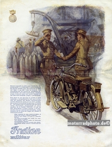 Preview: Indian Motorrad Prospekt Typ Militär Military 8 Seiten  1919 in-p19
