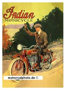 Indian Motorrad Plakat  Motiv um 1917   ind-po03