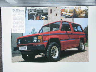 Preview: Izuzu Trooper Prospekt  8 Seiten 1983 izu-t-op83 Preview: Izuzu Trooper Prospekt  8 Seiten 1983 izu-t-op83