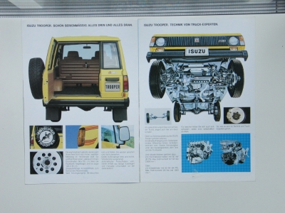 Preview: Izuzu Trooper Prospekt  8 Seiten 1983 izu-t-op83 Preview: Izuzu Trooper Prospekt  8 Seiten 1983 izu-t-op83