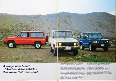 Preview: Izuzu Trooper Brochure Typ UBS13 18 Pages 1982 izu-t-op82
