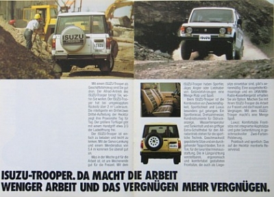 Preview: Izuzu Trooper  Brochure 12 Pages 1984 izu-t-op842