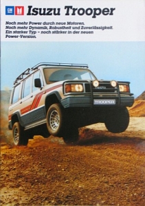 Izuzu Trooper Prospekt 12 Seiten  1987 izu-t-op871