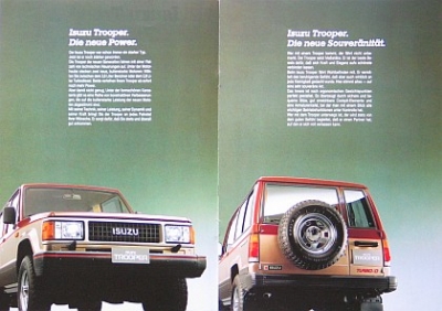 Preview: Izuzu Trooper Brochure 12 Pages 1987 izu-t-op871