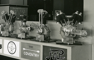 JAP Motoren Foto JAP Stand auf  IAA 1928