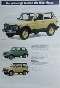 Preview: Lada Niva Geländewagen Prospekt 8 Seiten 1985 lad-op851 Preview: Lada Niva Geländewagen Prospekt 8 Seiten 1985 lad-op851