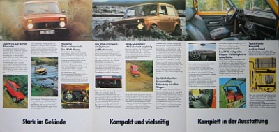 Lada Niva Geländewagen Prospekt 6 Seiten 1984 lad-op84