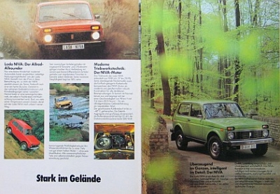 Preview: Lada Niva Geländewagen Prospekt 6 Seiten 1984 lad-op84 Preview: Lada Niva Geländewagen Prospekt 6 Seiten 1984 lad-op84