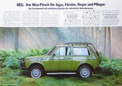 Lada Niva Geländewagen Prospekt 4 Seiten 1985 lad-op852