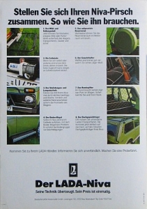 Preview: Lada Niva Geländewagen Prospekt 4 Seiten 1985 lad-op852 Preview: Lada Niva Geländewagen Prospekt 4 Seiten 1985 lad-op852