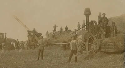 Threshing maschine Foto 1915 Argentinien   lw-f01