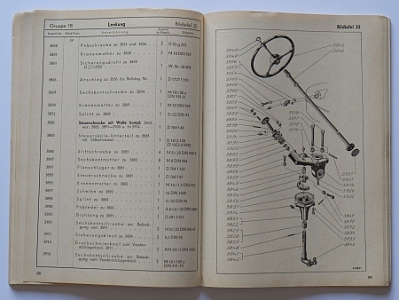 Preview: Lanz Allzweck Bauern Bulldog Ersatzteilliste  Typ D5506 16PS 1951  la-et51