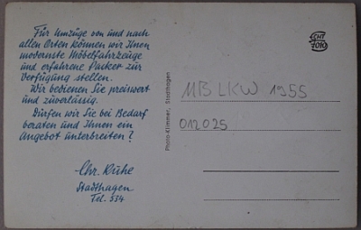 Preview: Mercedes Benz Lastwagen Foto LP 315  1955   lkw-f0920