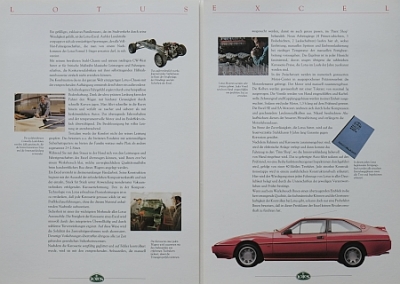 Preview: Lotus Automobil Prospekt Typ Excel S.E./S.A. 1988  lot-op881 Preview: Lotus Automobil Prospekt Typ Excel S.E./S.A. 1988  lot-op881