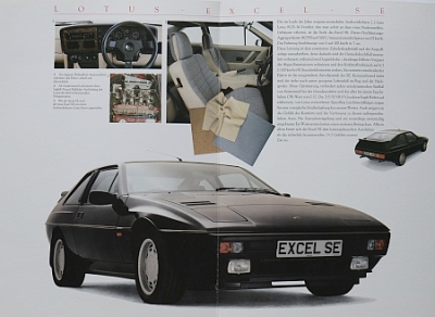 Preview: Lotus Automobil Prospekt Typ Excel S.E./S.A. 1988  lot-op881 Preview: Lotus Automobil Prospekt Typ Excel S.E./S.A. 1988  lot-op881