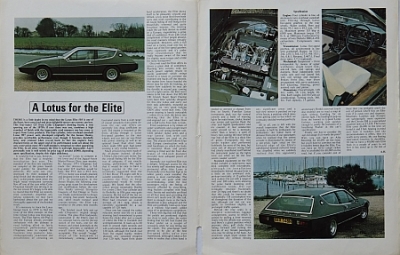 Preview: Lotus Automobil Test Typ Elite 1975  lot-tb754 Preview: Lotus Automobil Test Typ Elite 1975  lot-tb754
