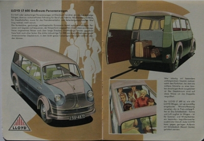 Preview: Loyd Automobile Prospekt Typ LT 600 1955 Loy-op551