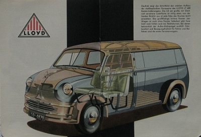Preview: Loyd Automobile Prospekt Typ LT 600 1955 Loy-op551