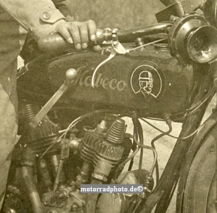 Preview: Mabeco Motorrad Foto um 1923   ma-f12