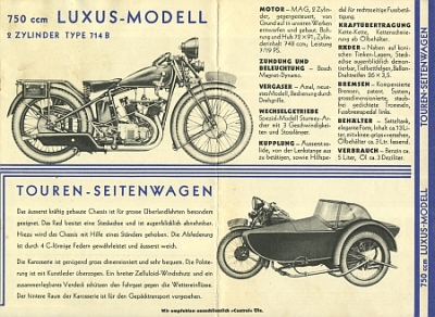 MAG Motosacoche Motorrad Prospekt 1930  mag-p30