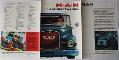 Preview: MAN Truck  Brochure 6 Sides  1982  man-82