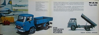 MAN Truck Brochure/Leaflet 8 pages 1971  man-op71