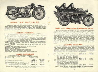 Preview: Matchless Motorrad Prospekt  16 Seiten  1928   matchl-p28