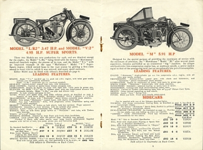 Preview: Matchless Motorrad Prospekt  16 Seiten  1928   matchl-p28