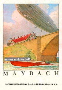 Maybach Automobil Plakat Entwurf 1930 may-po03