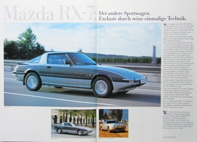 Mazda Automobil Prospekt Typ RX-7  1.1985   maz-aop851