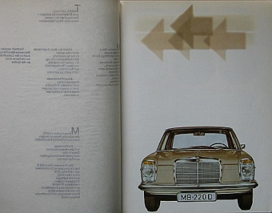 Preview: Mercedes Benz Prospekt Typ 220D 12.1967 mb-p672