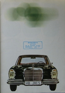 Preview: Mercedes Benz Prospekt Typ 280S-SE USA 12.1967 mb-p673
