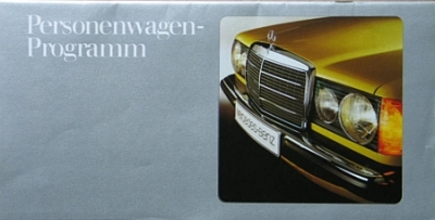 Mercedes Benz Prospekt/Programm 7.1977 mb-p771