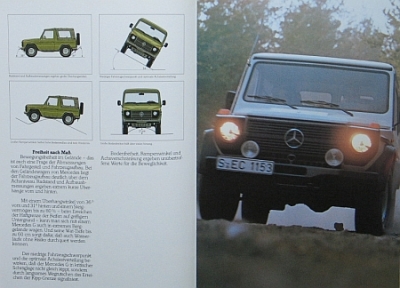 Preview: Mercedes Benz Offroad Brochure 32 Pages 10.1984  mb-g-op84