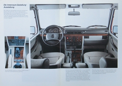 Preview: Mercedes Benz Offroad Dealer Sales Brochure 16  Pages 1989 mb-g-op89
