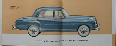 Preview: Daimler Benz Prospekt  Typ 220 S/W 180 1956  MB-op561
