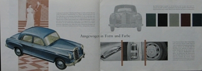 Preview: Daimler Benz Prospekt Typ 219/W 105 1957  MB-op571