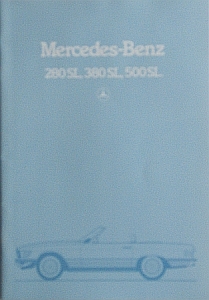 Daimler Benz Brochure SL/ W 107 Models 12.1981  MB-op811