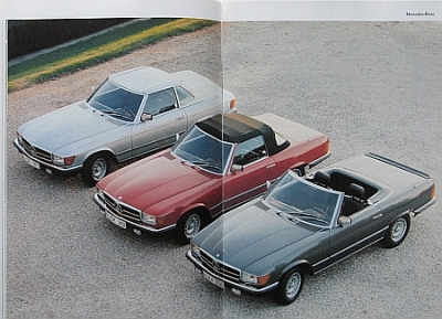Preview: Daimler Benz Brochure SL/ W 107 Models 12.1981  MB-op811