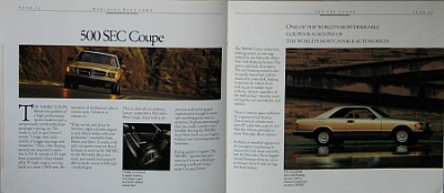 Preview: Mercedes Benz Prestige Brochure/Program USA 1985 mb-p851