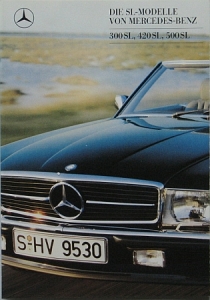 Daimler Benz Prospekt SL/ W 107 Modelle 01.1988  MB-op881