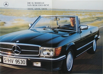 Preview: Daimler Benz Brochure SL/ W 107 Modelle 01.1988  MB-op881