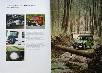 Preview: Mercedes Benz G Model Offroad Brochure  56 Pages 8.1981 mb-g-op81