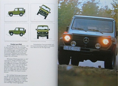 Preview: Mercedes Benz G Model Offroad Brochure 26 Pages 1986 mb-g-op86