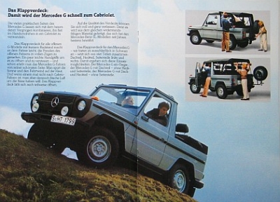 Preview: Mercedes Benz G Model Offroad Brochure 26 Pages 1986 mb-g-op86