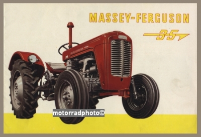 Massey Ferguson Schlepper Plakat  MF 35 Entwurf 1958 mf-po01-58