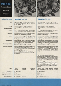 Preview: Miele Motorrad Prospekt  4 Seiten  1954 miel-p54