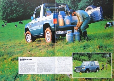 Preview: Mitsubishi Pajero Brochure 16 Pages 1983 mitsu-p-op83