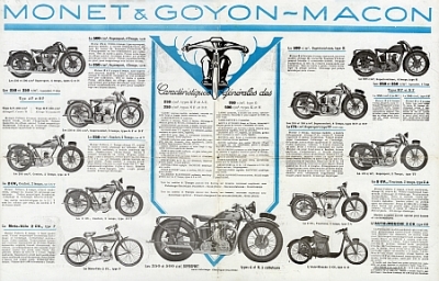 Preview: Monet Goyon Motorrad Prospekt 8 Seiten 1929 mg-p29