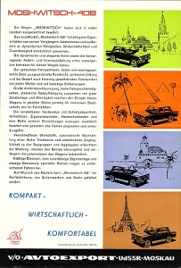 Preview: Moskvitch Automobil Prospekt Typ 408  1966   mosk-op66